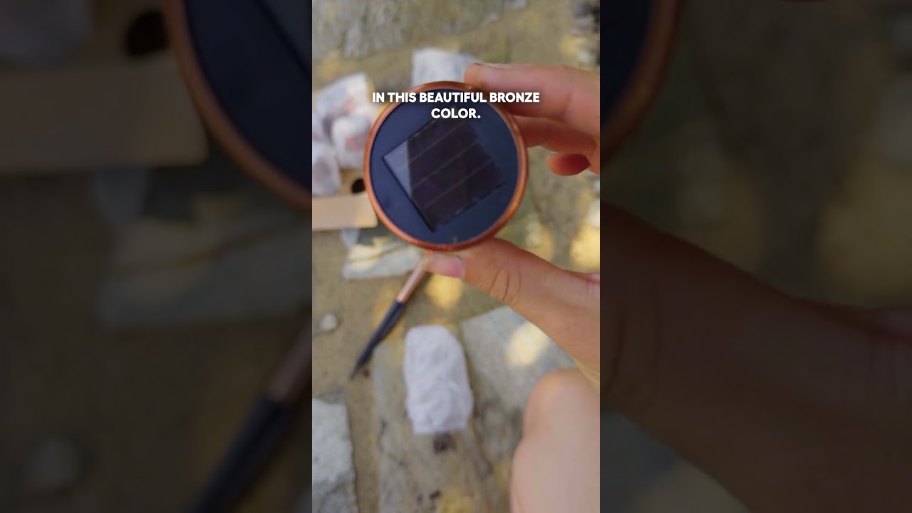 Add these bronze solar lights to your walkway! 