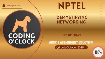 NPTEL Demystifying Networking Week 1 QUIZ Solution July-October 2025  IIT Bombay