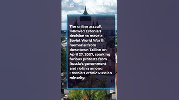 Cyberattack on Estonia.  #cybersecurity   #shorts #estonia