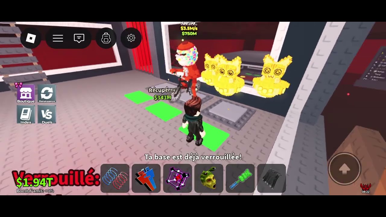 Ouvérture de lucky block!