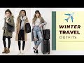 Fall Winter TRAVEL OUTFIT IDEAS 2019 | Travel outfits lookbook | Miss Louie