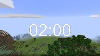 Minecraft, But It's 2 minutes timer with Music and Alarm