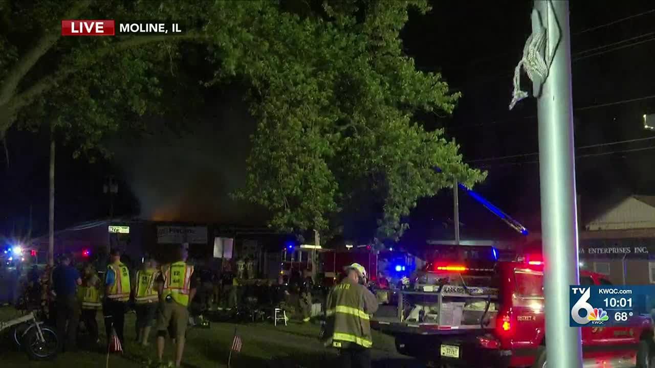 Emergency crews battle fire at Moline propane tank facility