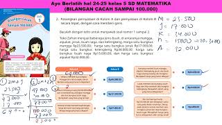 MATEMATIKA KELAS 5 SD ayo berlatih hal 24 sampai 25 buku kemendikbud