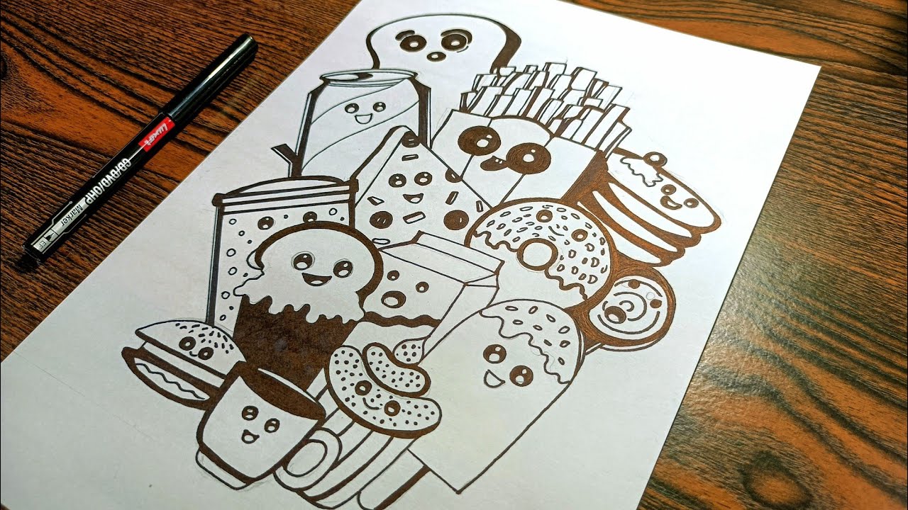 Let's create a doodle art ! I tried doodling art first time