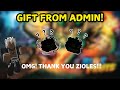 Claiming ZIOLES's GIFT In Blox Fruits! | Roblox | Idoanimations