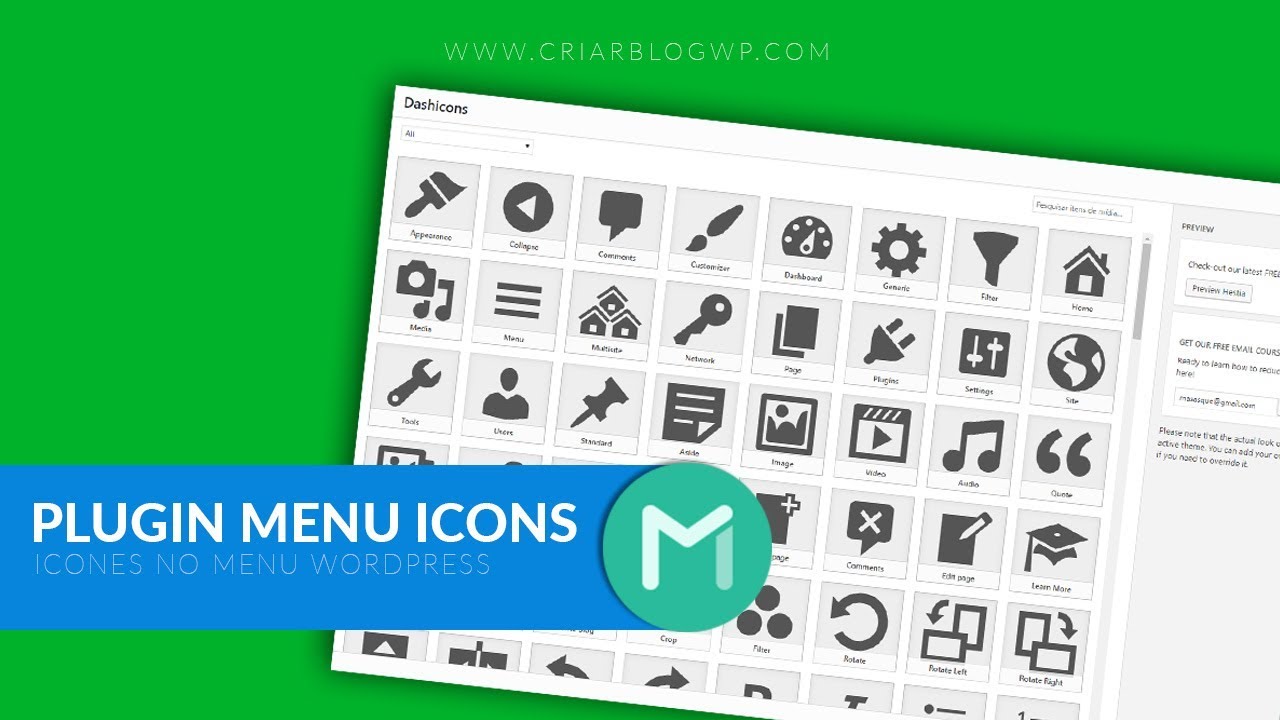 → Plugin Wordpress Menu Icons | Como Adicionar Icones Incríveis No Menu ...