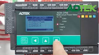 ADTEK ELECTRONICS- NEW PRODUCT AEMDRB- Instruction- A 2 A 3 PT Ratio Setting