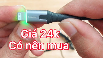 Cáp sạc iphone giá rẻ có led. Chi tiết sản phẩm !