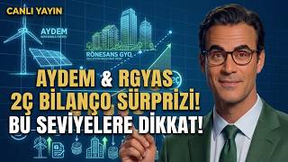 AYDEM ve RGYAS 2Ç26 Bilanço Analizi | Teknik Analiz, Destek ve Dirençler #Borsa #Bist100