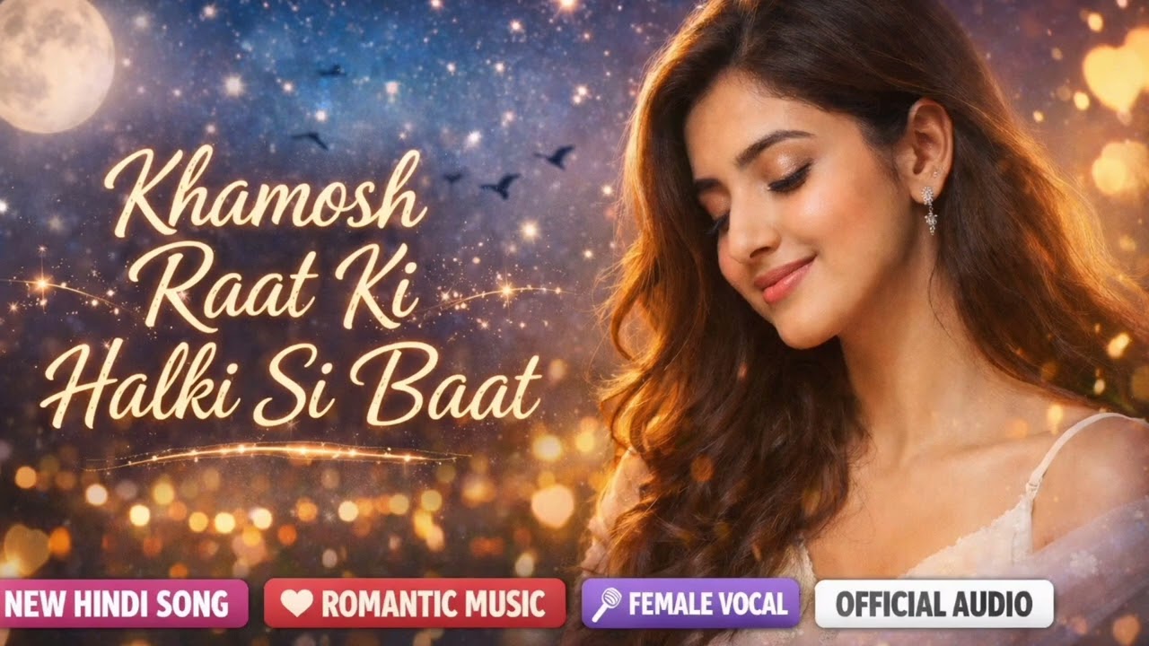 ✨ Khamosh Raat Ki Halki Si Baat | New Romantic Hindi Song | Female Voice | Original