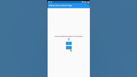 Flutter Task increment and decrement counter