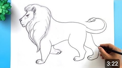 How to draw a lion easy step by step for beginners// Easy Lion drawing 