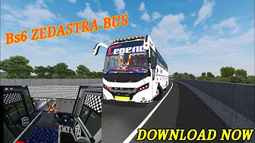 New ZEDASTRA BUS MOD||Download now||Bus simulator indonesia