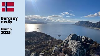 Films and photos from the summit of Bergsøy located at the Norwegian Atlantic coast
