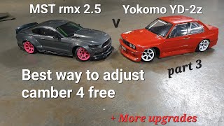 MST rmx 2.5 vs Yokomo YD-2z part 3 (more upgrades and setup advice)