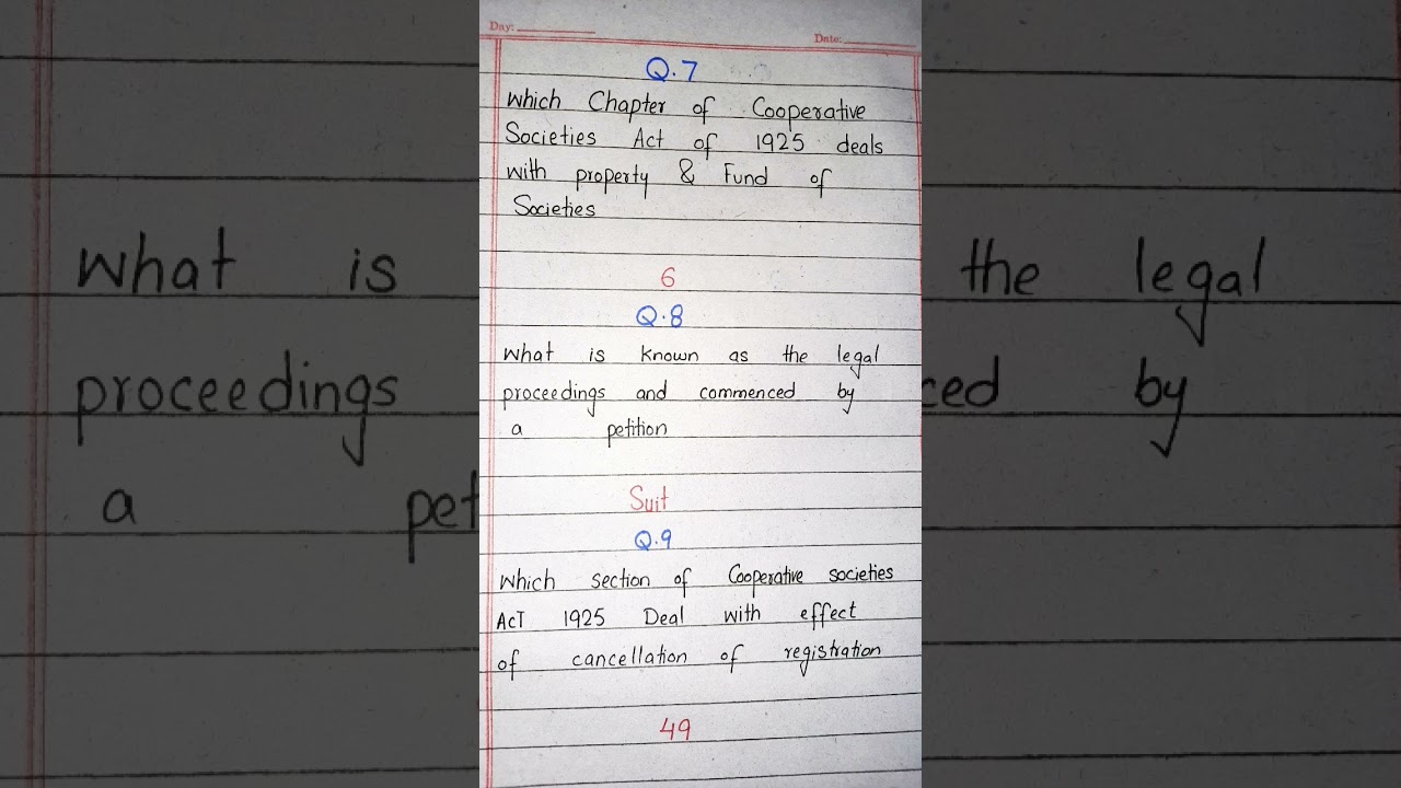 Assistant Registrar Cooperative Societies Past Paper for PPSC exam 