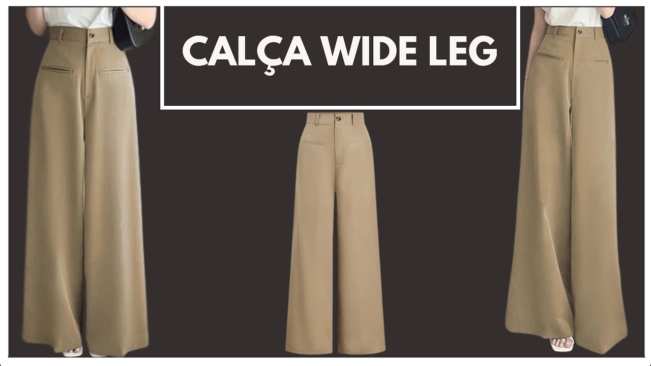 Calça wide leg - modelagem e costura
