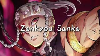 Kimetsu no Yaiba: Yuukaku-hen OP Full - "Zankyou Sanka" (Lyrics) by Aimer