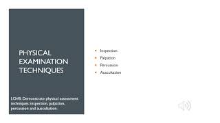 Health Assessment Week 1: Objective Data Collection & Physical Examination