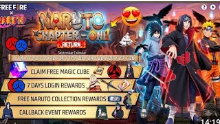 NARUTO CHAPTER 1🔥 RETURN 100% CONFIRMED || Naruto Chapter 1 All Free Items || Free Fire New Event🤩