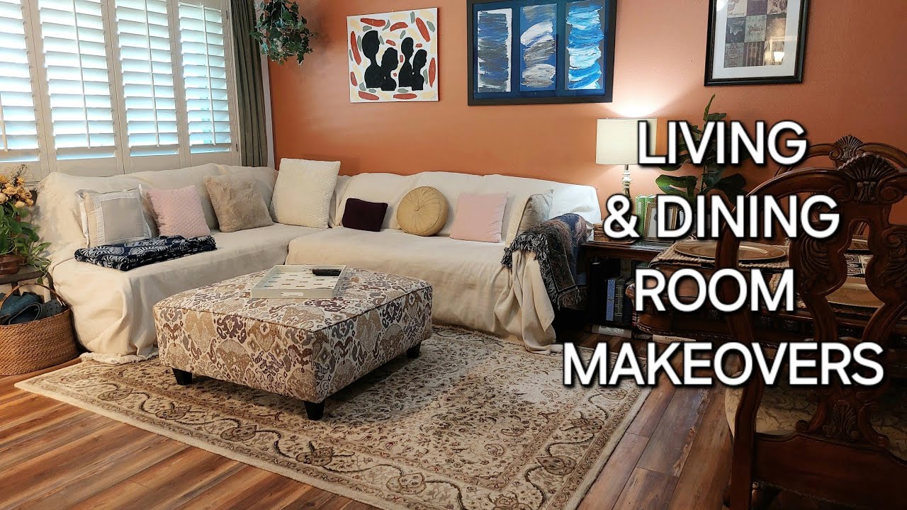 Living Room Makeover | Dining Room Makeover | Luxury Vinyl Flooring