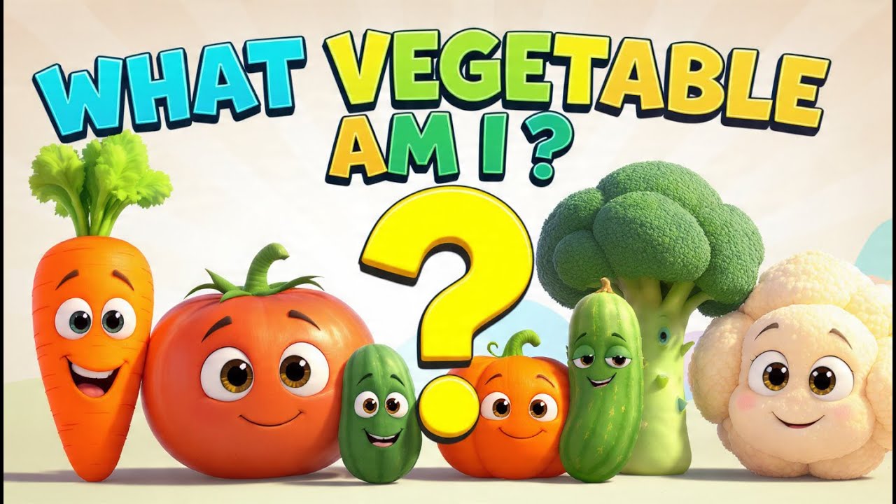 What Vegetable Am I | Guessing Game for Kids | Kids Educational Video | Quiz | Vegetables Name