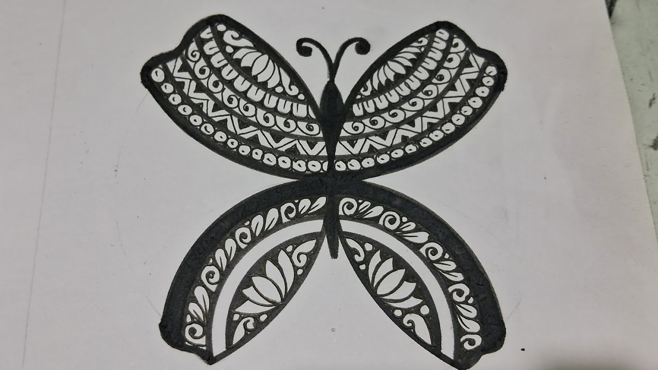 Easy Mandala pattern drawing 