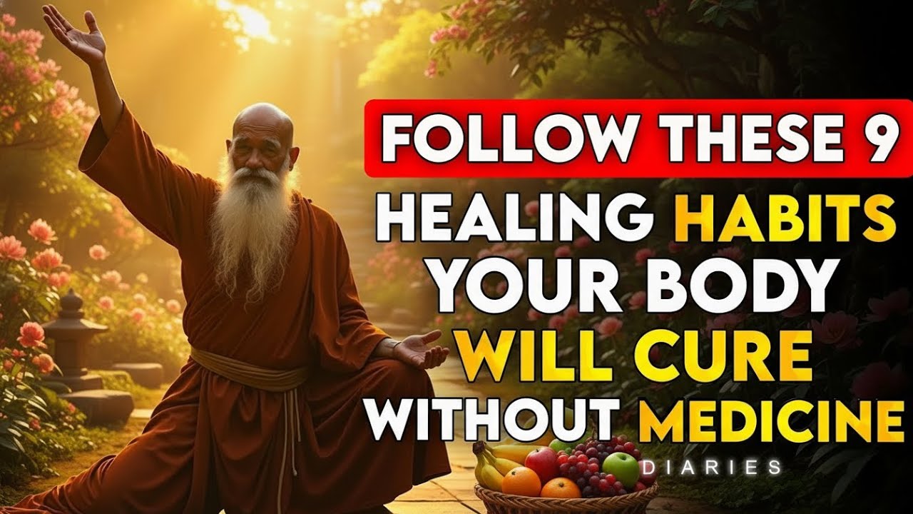 Follow 9 Healing Habits | Your Body Will Cure Its Own Diseases Without Medicines | Buddhist Wisdom