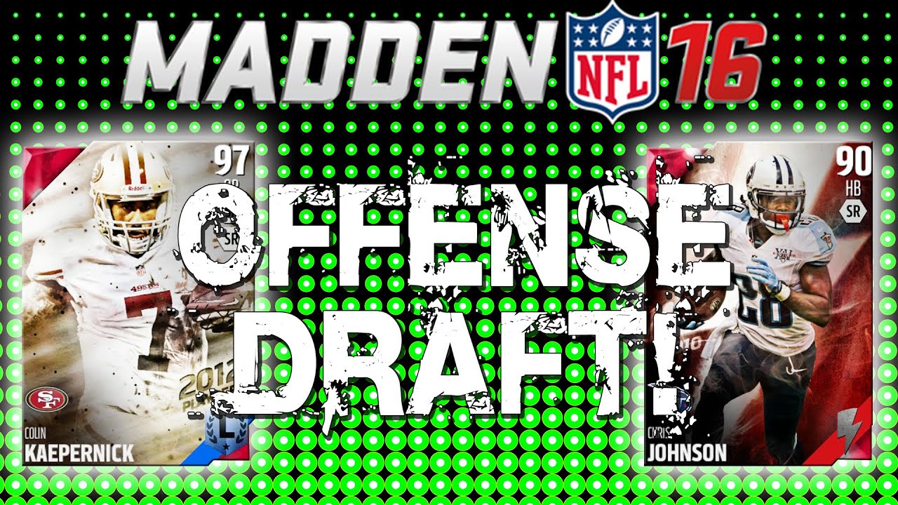 Madden 16 Draft Champions - OFFENSE LIVE DRAFT! NEW Legend Found! - Madden 16 Full Draft Champions