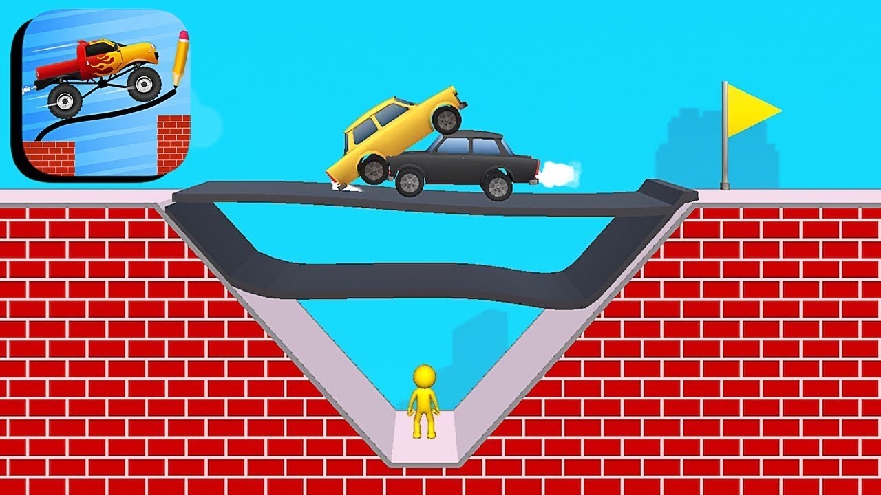 Draw The Bridge 3D - All levels Gameplay android/ios