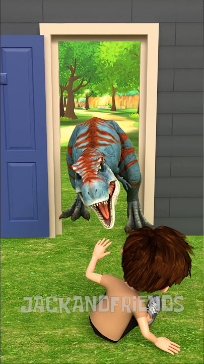 Oh noo, what is that big T-Rex! 🦖😱🤣 #shorts