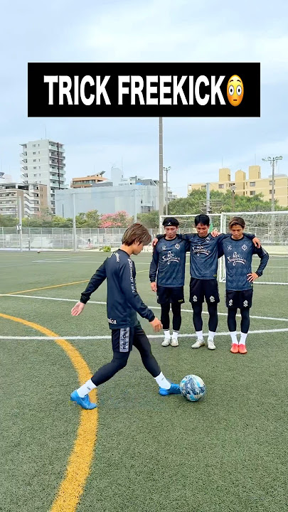 Japanese youth player's TRICK FREEKICK😳#shorts #football #soccer #footballskills #soccerskills