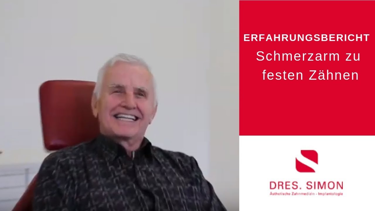 Schmerzarm zu neuen festen Zähnen  - Erfahrungsbericht eines Patienten