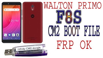 Walton Primo F8s CM2 boot file/ Frp reset/frp bypass.