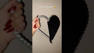 Elegant Heart Clutch 🖤✨ Luxury Style Bag for Girls | StepKPK #Shorts #clutchbag