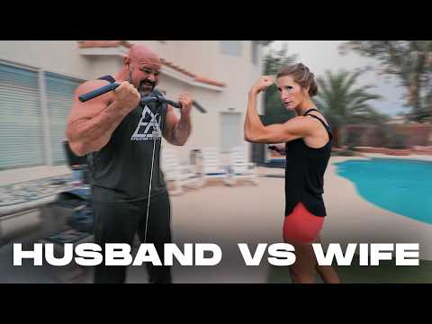 BRIAN VS KERI ARM DAY & PUSH UP CONTEST *LOSER GETS THROWN IN POOL*