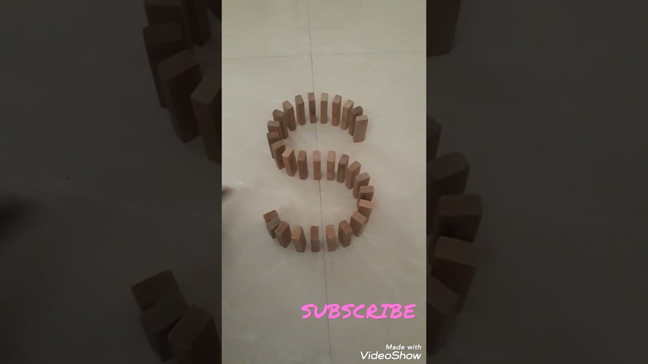 Alphabet Jenga Domino Part 4 