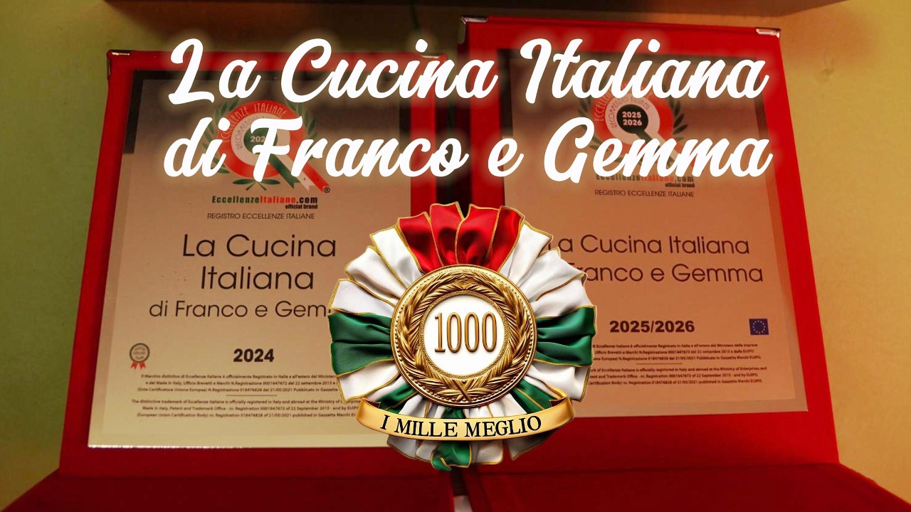 Premios y galardones de La Cucina Italiana de Franco e Gemma, una historia facinante.