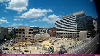 Backwards demolition. Reverse building demolition