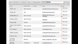 Member Database Training