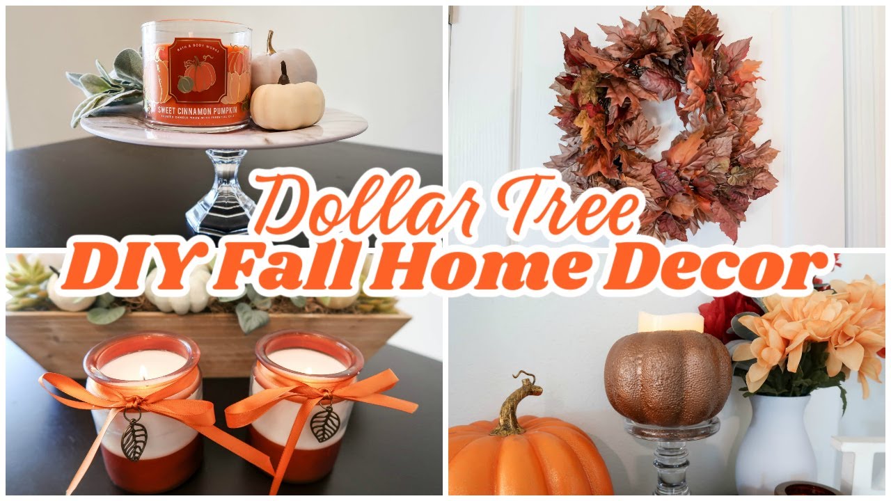 DOLLAR TREE DIY FALL HOME DECOR 2020 FALL FARMHOUSE DECOR DIY CRAFT