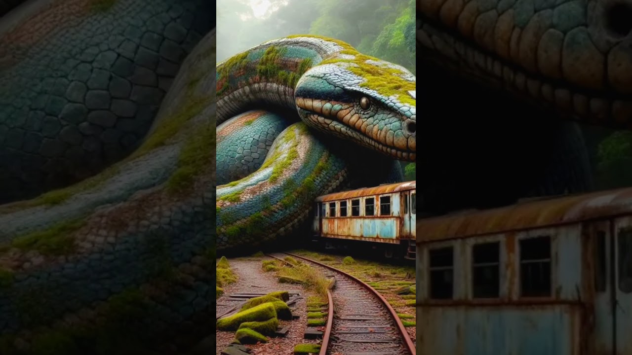 "World's Largest Snake Found in Abandoned Train Yard!"