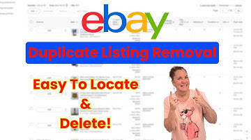EBAY Duplicate Listing Removal!! How To Find Them And Delete!! 😍