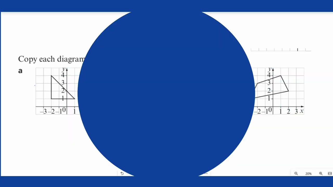 Cambridge Maths Year 7 | Reflecting Shapes on a Grid (X-Axis & Y-Axis)