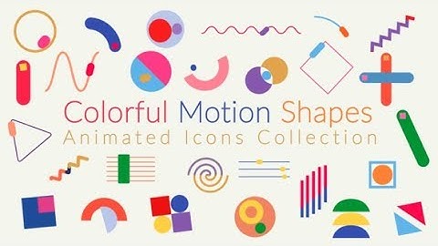 Colorful Motion Shapes Collection | After Effects Template | Elements
