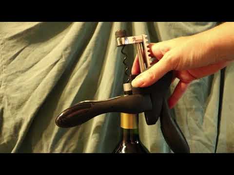 How to Use a Rabbit Style Lever Corkscrew To Open a Wine Bottle