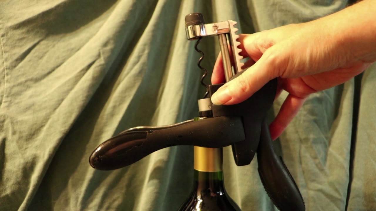 How To Use A Rabbit Style Lever Corkscrew To Open A Wine Bottle