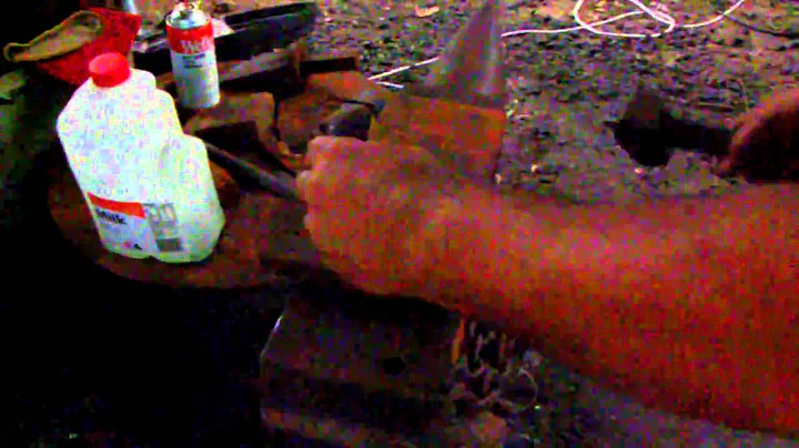 Blacksmithing, How to make blacksmith rivets 002