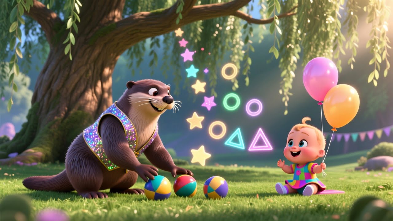 Otter Juggles at the Fair | Nursery Rhyme Song for Kids